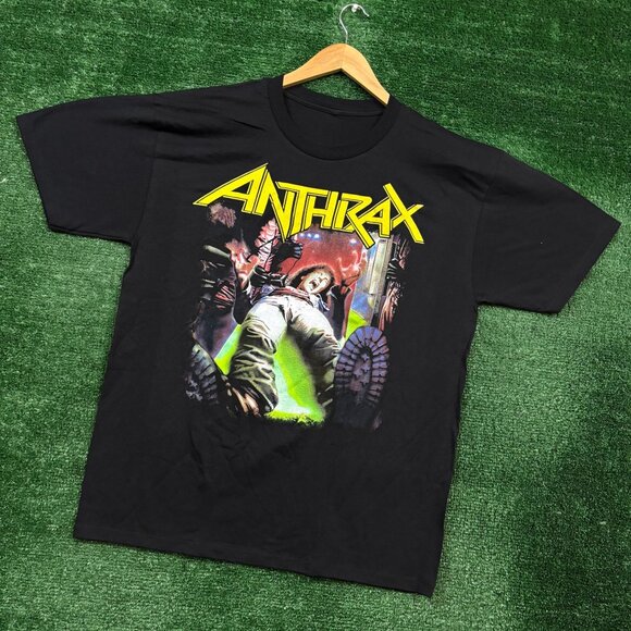Anthrax Spreading the Disease Album Thrash Metal Band T-Shirt Size Large - Picture 3 of 4
